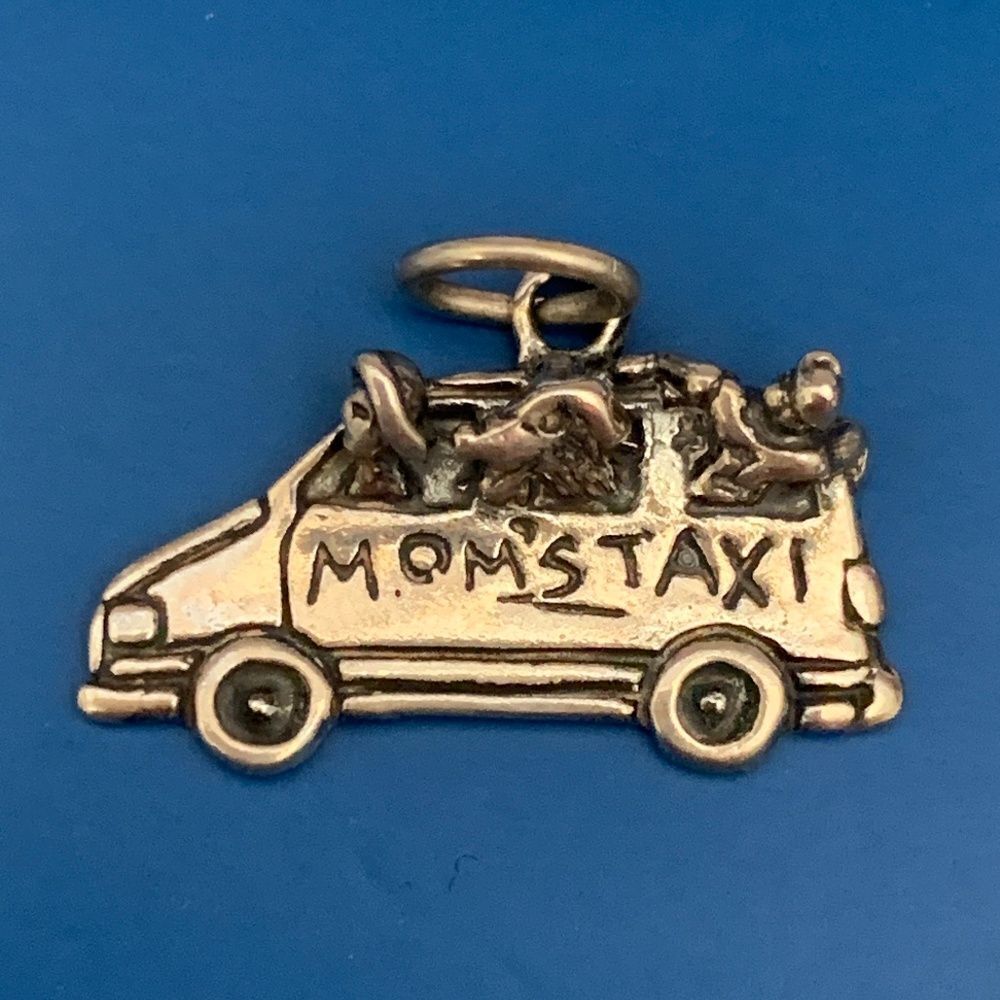 Mom’s Taxi Sterling Silver Jewelry Charm #travel #mom #school